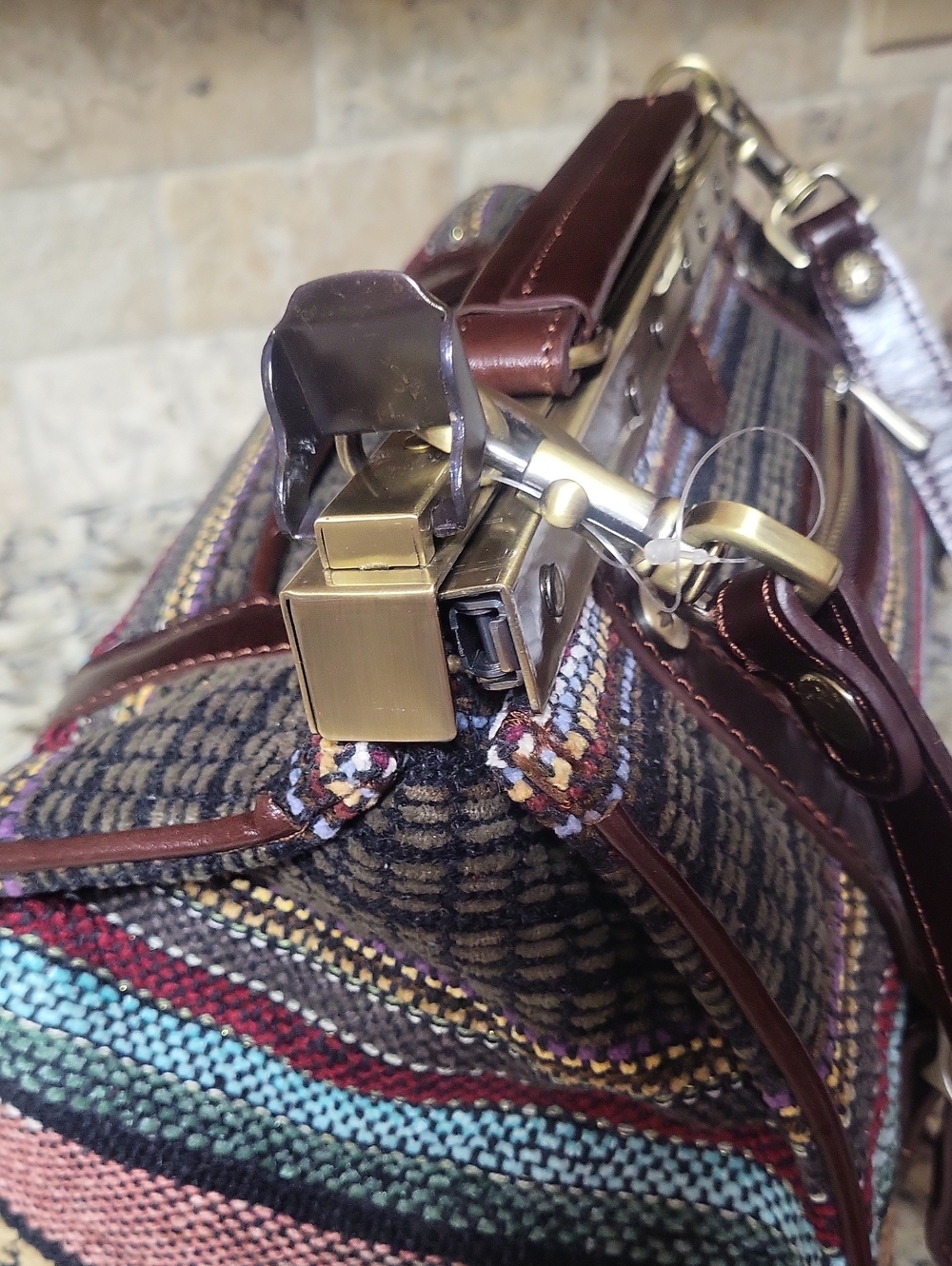 Patricia Nash Tapestry Frame Satchel - Picture 8 of 15